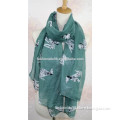 2015 fashion spring animal scarf viscsoe shawl wrap scarf dot dog pattern scarf